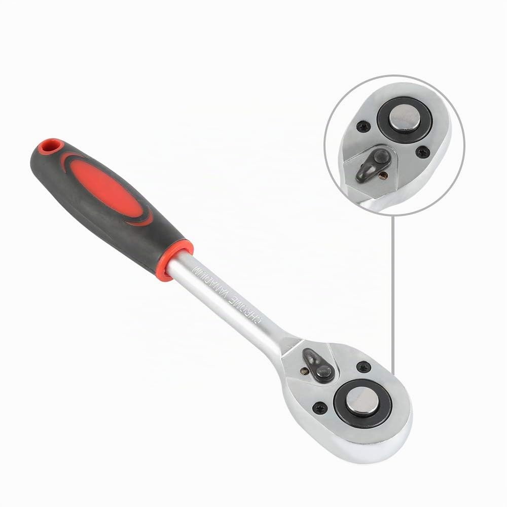 Jeu de douilles, 108pièces,Caisse à Outils Complète en Coffret de Douille, douille hexagonale, Torx- fente- Phillips- Pozidrive- douilles à embout- Coffret Douille et Accessoires (108 pièces)