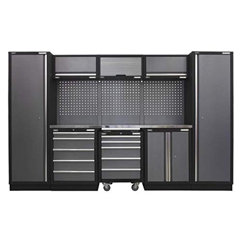 Sealey Modular Storage System Combo - Stainless Steel Worktop - APMSSTACK03SS