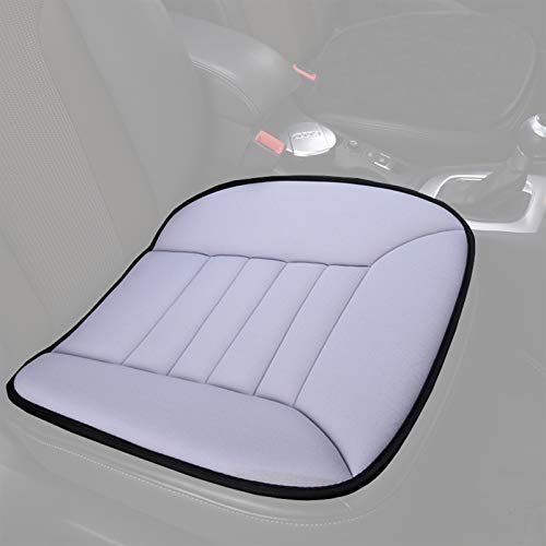 ToLanbbt Car Seat Cushion Pad - Memory Foam Car Seat Cushions with Non-Slip Bottom Fits for Car Driver Seat/Office Chair/Wheelchair/Home Use to Relieve Sciatica Back Pain (Car Seat Cushion,Gray-1PC)