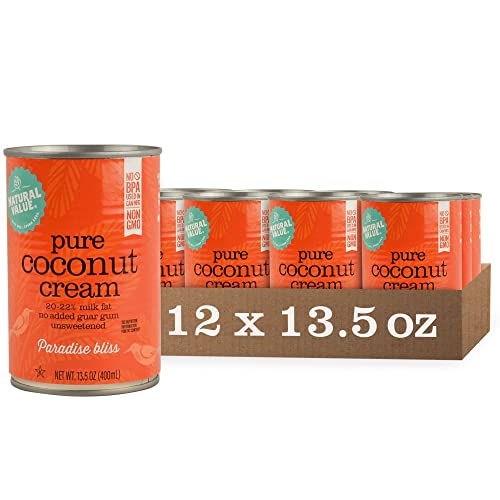 Natural Value Pure Coconut Cream, 13.5 Ounce, (Pack Of 12) #TOP5