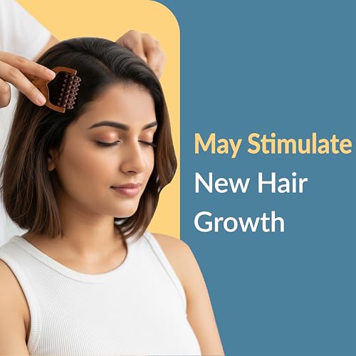 Image of Recovr Balayantra for Hair Growth | Manual Head Massager Balyantra & T-Roller for Hair Growth, Stress Relief & Relaxation | Portable Bal Yantra Wooden Hair Scalp Roller or Stimulator for Improved Circulation & Everyday Head Massage