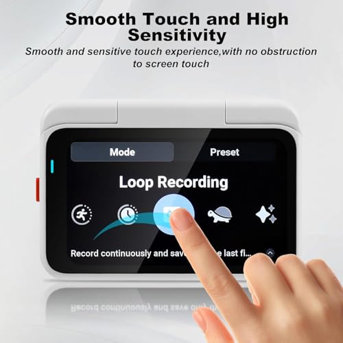 Image of M.G.R.J Tempered Glass Screen Protector for Insta360 GO Ultra Action Camera (Set of [2] Screen Tempered Glass & [2] Lens PET Protector) [2+2 Pack] (Transparent)