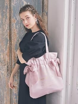 Maison de FLEUR (メゾン ド フルール) Double Ribbon Gathered Tote