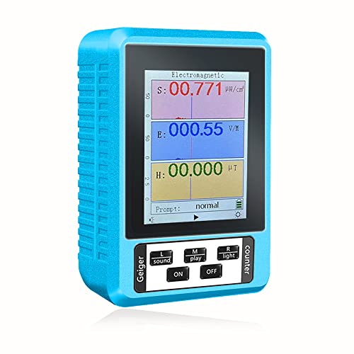 Medidor portátil de radiación electromagnética con alarma y luz miniatura 2