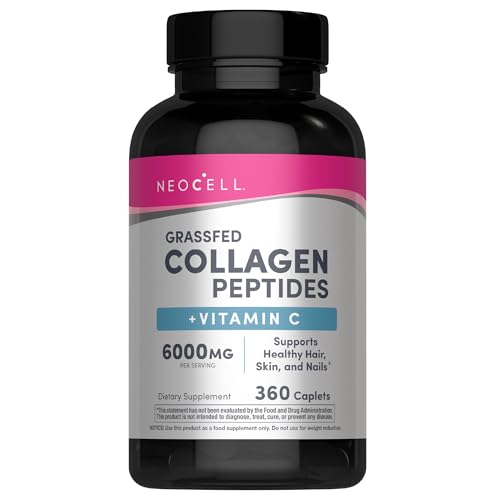 NeoCell Super Collagen Plus Vitamin C, Skin, Hair and Nails Supplement, Includes Antioxidants, Tablet, 360 Count, 1 Bottle