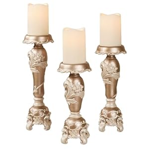 Alynna Candleholders Mocha Set of Three