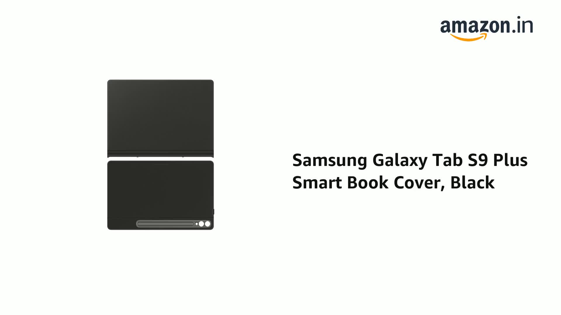 【美品】Galaxy Tab S9+ 本体・Smart Book Cover Samsung Galaxy Tab S9 Smart Book Cover, Black : Amazon.in