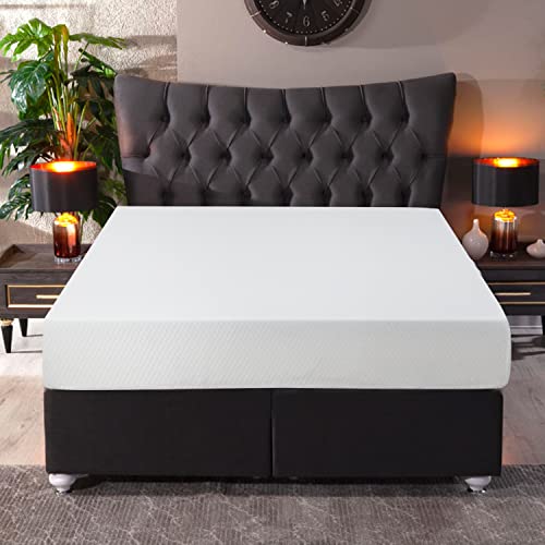 Image of FDW 6 Inch Full Mattress, Medium Firm Base Foam, Breathable & Comfortable with Removable Washable Zipper Cover, Bed in a Box, CertiPUR-US Certified, White