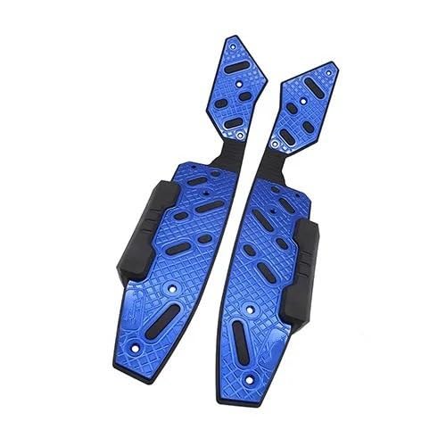 Pédales moto ADV 150 2019-2022 bleues antidérapantes contre les glissades