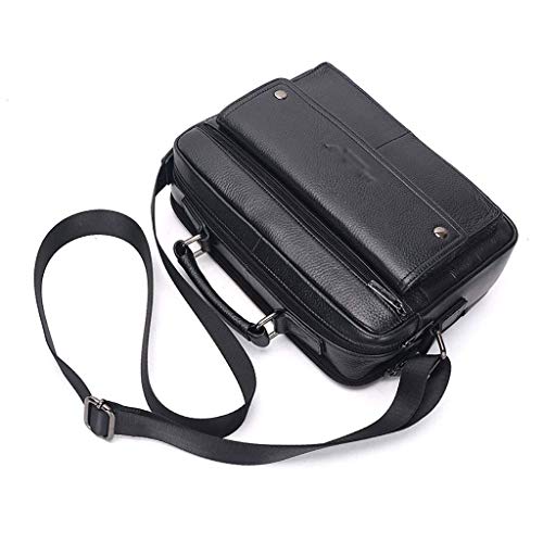 Business Briefcase, Leather Waterproof Shoulder Bag Tote Bag Multi-Function Backpack, Can Accommodate Flat, File (Size : 26 * 8 * 18CM) (28 * 9 * 20CM)3