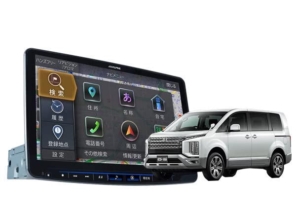 デリカD5専用　ウインドダクト2セパレート付WAVE2/3