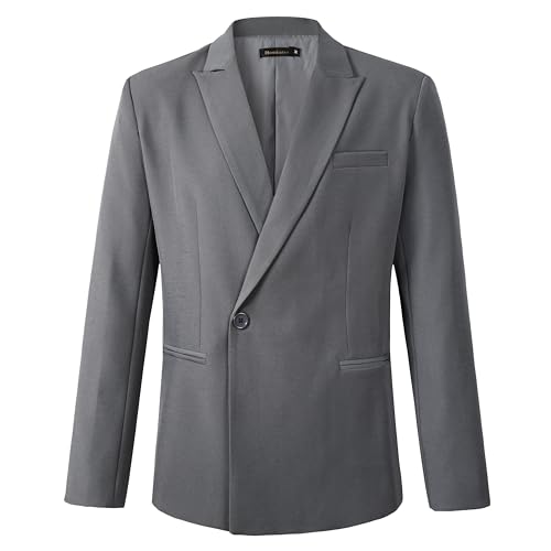Beninos Mens Sport Coat Casual Blazer Peak Lapel Business Suit Jacket