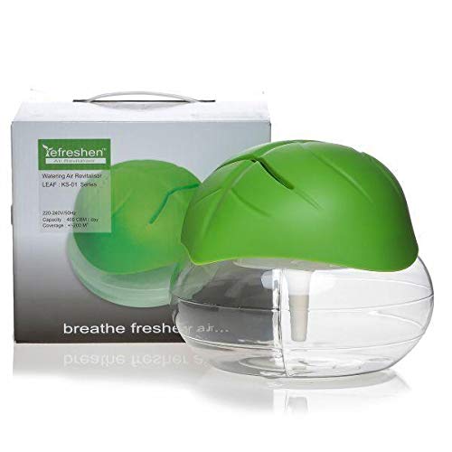RefreshenLeaf Shaped Electrical Water Air Humidifier with Free Liquid Drops