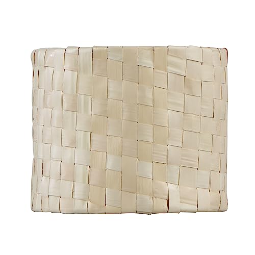 Aspen Creative 50502 Natural Palm Leaf Chandelier Clip-On Drum Shade, 5" Top x 5" Bottom x 4" Height by Aspen Creative - Image 4