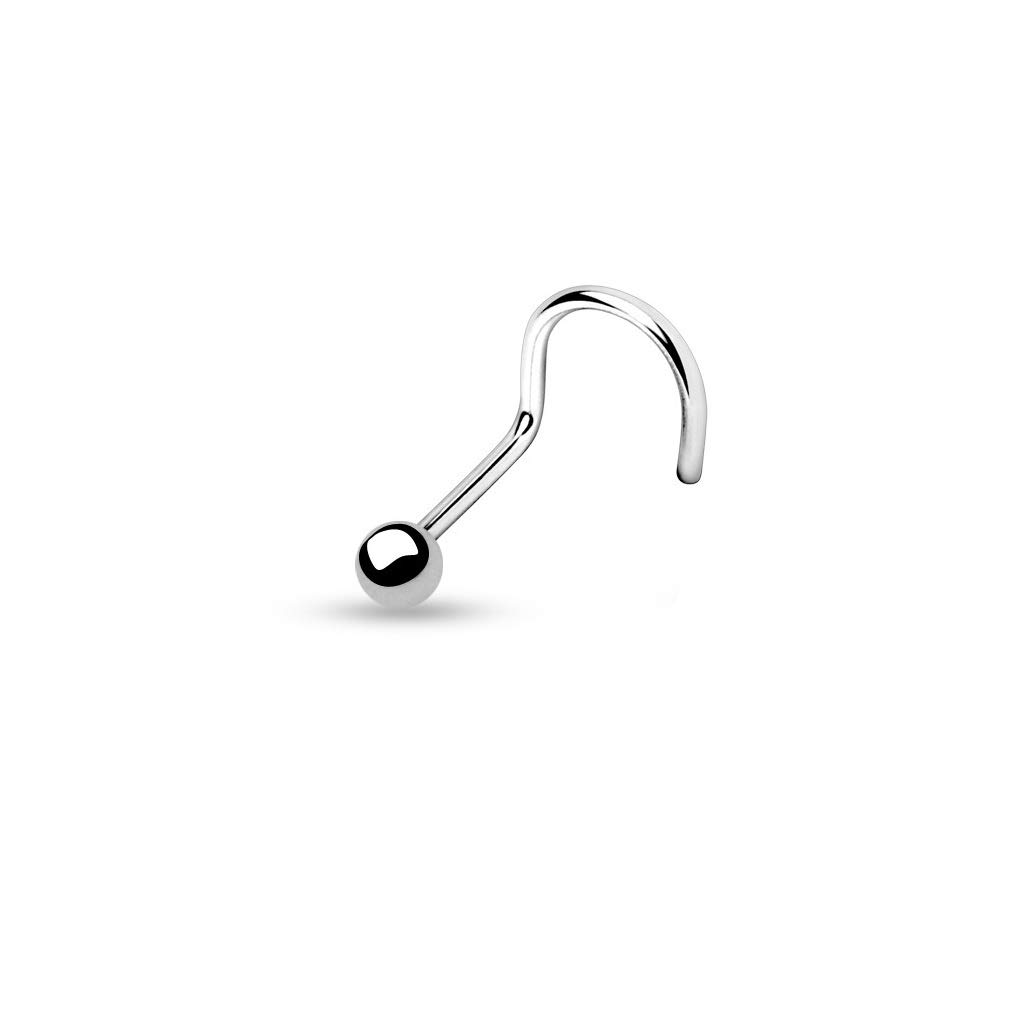 PiercedOff Titanium 18GA (1mm) Nose Screw