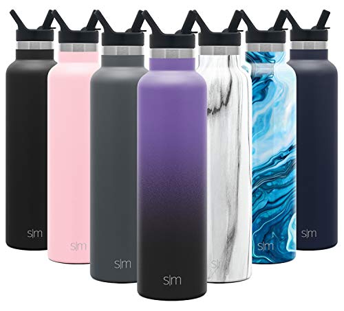 Simple Modern 24oz Ascent Water Bottle with Straw Lid - Stainless Steel Hydro