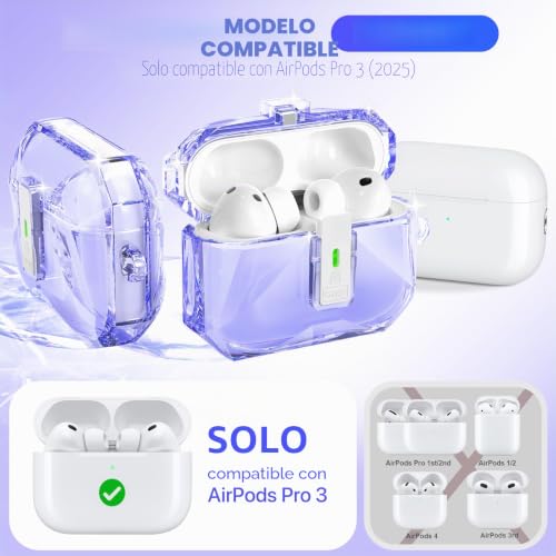 Carcasa AirPods Pro 3 de alta resistencia con kit limpieza 2