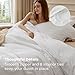 Bedsure 100% Washed Cotton Duvet Cover Queen Size - Natural White Minimalist Cotton Duvet Cover Linen Like for All Seasons - GentleSoft™ Plain Simple Bedding (Natural White, Queen, 90