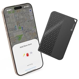 [Apple MFi Certified] 2025 Air-Tags (iOS Only) Bluetooth Tracker with Apple Find My, iPhone Smart Card Wallet Finder GPS Tracker, 5-10 Years Battery, Keys Finder and Item Locator for Bags, Passport