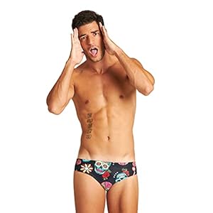 ARENA M Crazy Skulls Carnival Brief heren zwembroek slip (1-Pack)