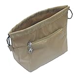 Premium Nylon Purse Insert Organizer - Beige