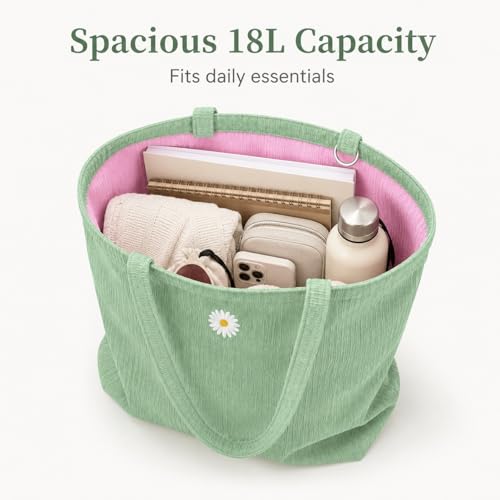 Bolso tote para mujer CYD, bolso de playa ligero y plegable en tonos pastel, con bolsillos útiles y diseño abierto, ideal para verano, viajes y uso diario miniatura 6