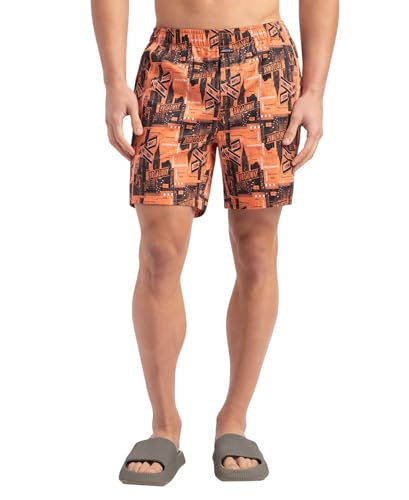 Image of Jockey NY07 Men's Super Combed Cotton Satin Weave Printed Boxer Shorts with Side Pocket