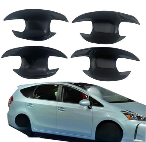 Cache-poignée de porte haut de gamme en ABS argenté pour tuning Prius ZVW30 2010-2015