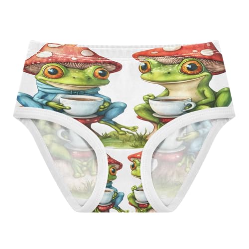 Cute Mushroom Frog Toddler Girls's Underwear 2T 202b9013