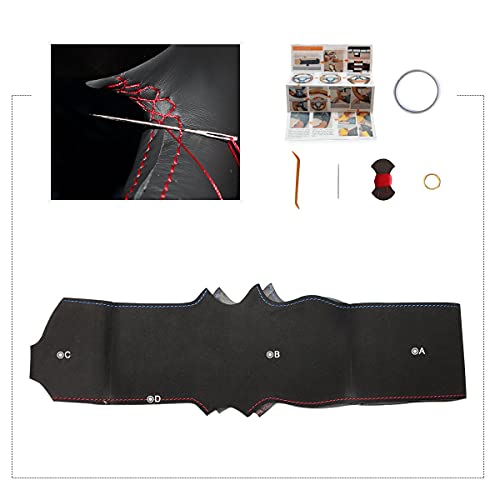 Mewant (1.4Mm Thickness) Black Suede Car Steering Wheel Cover For Bmw F87 M2 2015-2017 F80 M3 2014-2017 F82 M4 2014-2017 M5 F12 F13 M6 F85 #TOP4