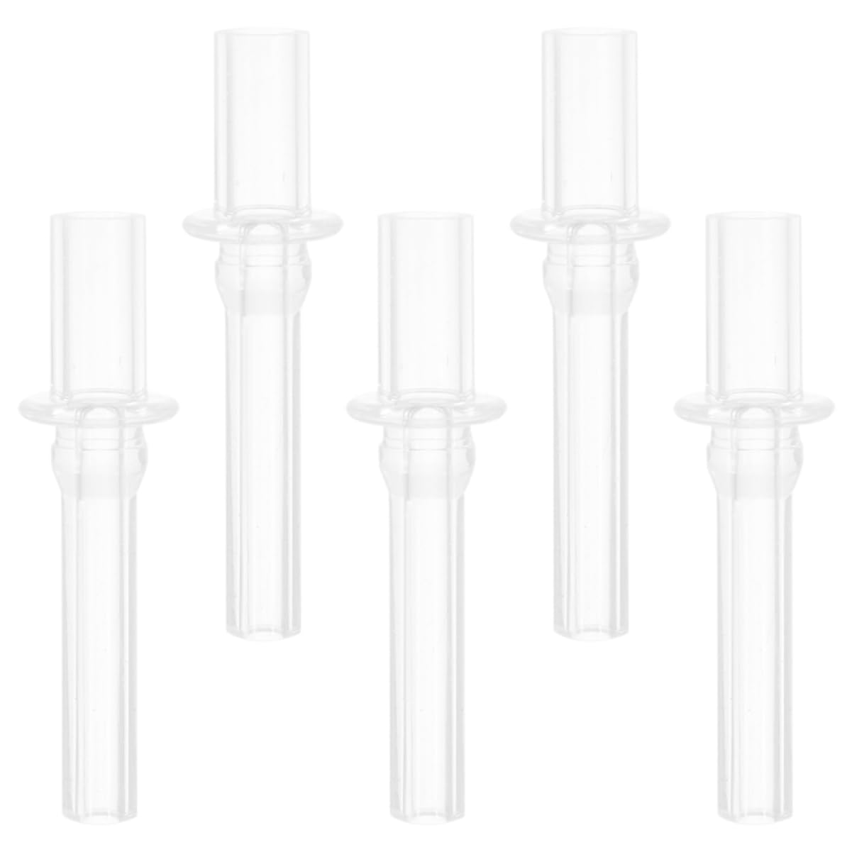 AUTSUPPL 5pcs Bottle Straw Sippy Cup Replacement Straw Drinking Straw Tip Straw Replacement Tips Water Bottle Sippy Cup Straw Head Replacement Sippy Cup Supplies Transparent