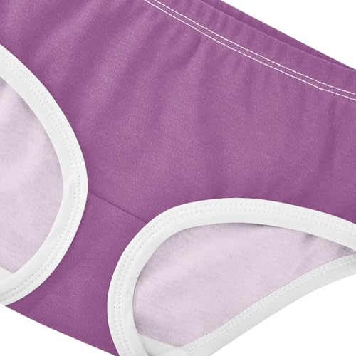 Joisal Plum Purple Little Girl Panties Girls Underwear Toddlers Cotton Print Underpants Briefs 2t4