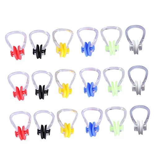 UKCOCO 20pcs Swimming Nose Clips Soft Nose Protectors for Adults for Swimming Supplies Comfortable Fit Durable and Elastic Design