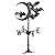Whitehall Products Halloween Bat Rooftop Weathervane, Black