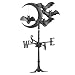 Whitehall Products Halloween Bat Rooftop Weathervane, Black