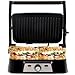 NETTA Panini Maker & Health Grill - Sandwich Toaster, Panini Press - 2 Slice Non-Stick Grill Plates – Built-In Fat Tray - 1500W - Stainless Steel – Easy to Clean