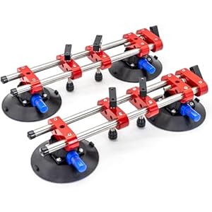 ZALIX Stone Splicer, glazen aanrecht spanning splicing zuignap, verstelbare naadloze vloertegel tegel splitsing zuignap, 2 stuks