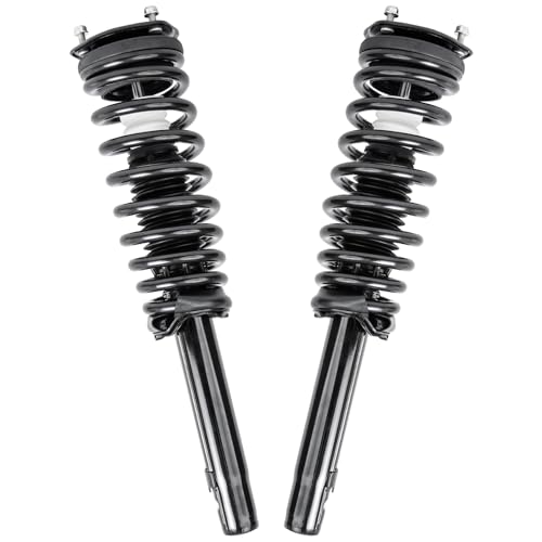 Image of Detroit Axle - 2.5L Struts Shocks for 2010-2012 Ford Fusion 2010-2011 Mercury Milan Complete 2 Front Struts with Coil Spring 2 Rear Shock Absorbers Replacement Ready Strut Assembly