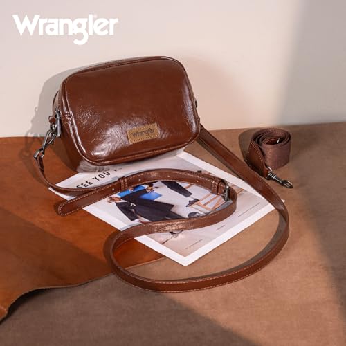 Wrangler Crossbody Bags for Women Shoulder Handbag with Dual Zipper Design4