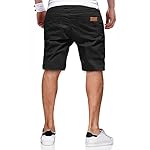 JMIERR Mens Casual Shorts - Cotton Drawstring Summer Beach Stretch Twill Chino Golf Shorts - Image 2