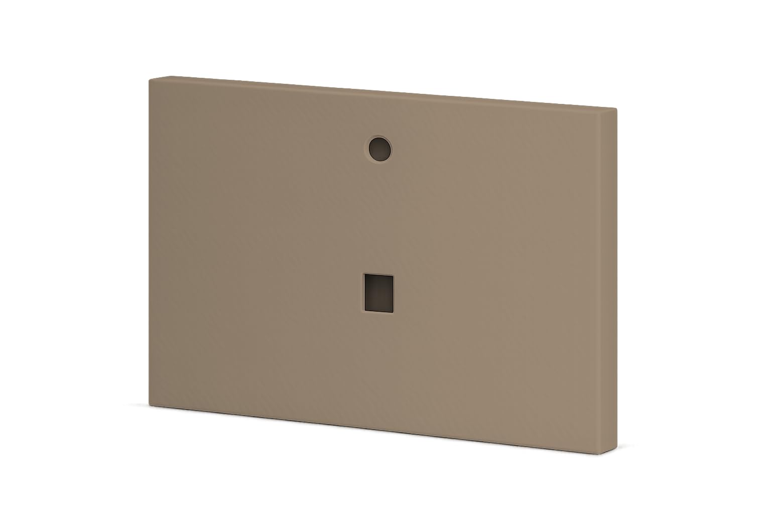 Top de lavabo en mármol y resina Vulcano L: elegancia minimalista color Moka para baños exclusivos