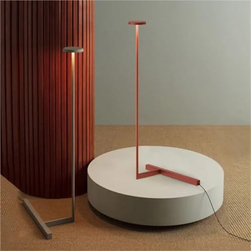 Led Floor Lamps for Living Room Decor Lamp Creative Study Bedroom Bedside Table Lighting Fixtures 1Pcs(Floor lamp-B Red) - Image 4