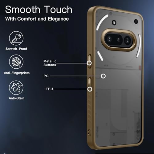 Image of KARWAN️ Shockproof Back Case Cover for Nothing 3A | Camera Protection Bump |Shockproof Back Case Cover for Nothing 3A - Brown