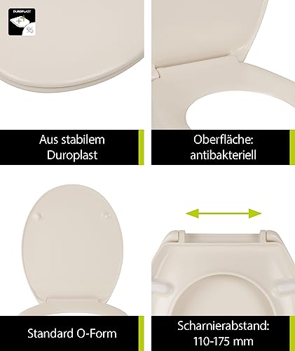 WC Sitz Passend Duravit Duraplus Farbe Pergamon Absenkautomatik