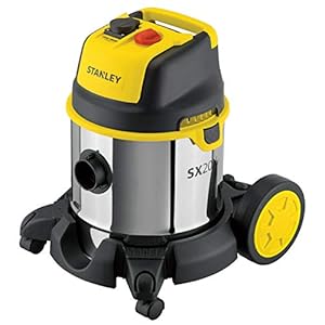 Stanley SXVC20XTE Nat- en droogzuiger met stopcontact voor elektrisch gereedschap (1400 W, 20 l)