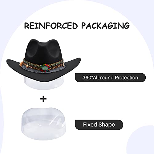 SAJUZEN Kids Cowboy hat with Bandanna, Toddler Baby Cowboy hat with Tassel Belt, Cowgirl hat for Girls 6