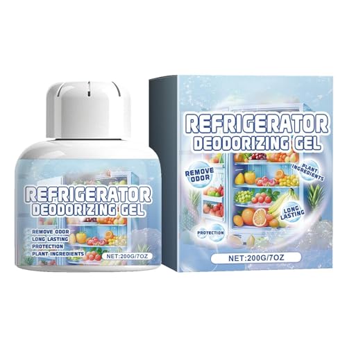 冷蔵庫用芳香剤、冷蔵庫用空気清浄機 - 冷蔵庫用消臭剤効果的な冷蔵庫の消臭剤芳香剤 - 冷蔵庫の鮮度保持、冷蔵庫用消臭・浄化ジェル 室内用冷蔵庫の消臭・浄化・鮮度保持・消臭・洗浄・防臭ジェルです、ワードローブ、バスルーム用の冷蔵庫消臭ジェル