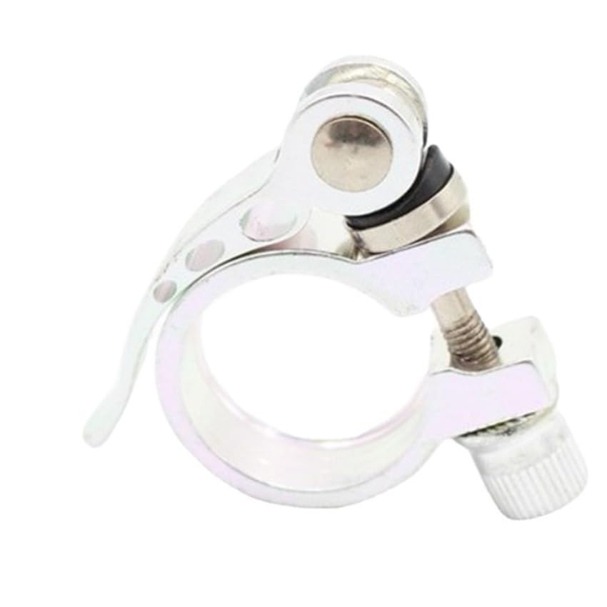SHUOHONG 2 Pièces Collier De Selle Vélo 31,8 Mm - Antivol Selle Rapide En Alliage Aluminium Noir