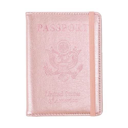 Muloo Carteira multifuncional para passaporte de viagem, elegante e durável, porta-passaporte, organ