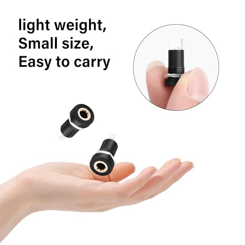 6 piezas conector jack 3.5mm para montaje en panel miniatura 7